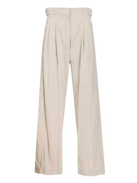 The Row Iven Silk And Nylon Trousers - Grey