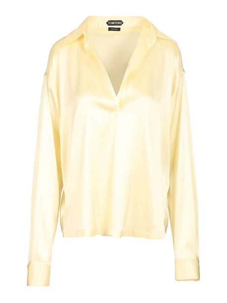 Tom Ford Silk Polo - Yellow