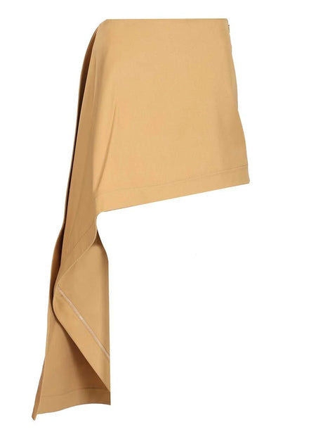 Loewe Cotton And Silk Skirt - Beige
