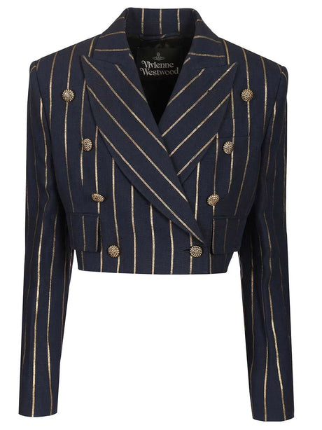 Vivienne Westwood Cut Off Blazer - Blue
