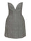 Self-Portrait Mini Dress In Herringbone Wool - Grey