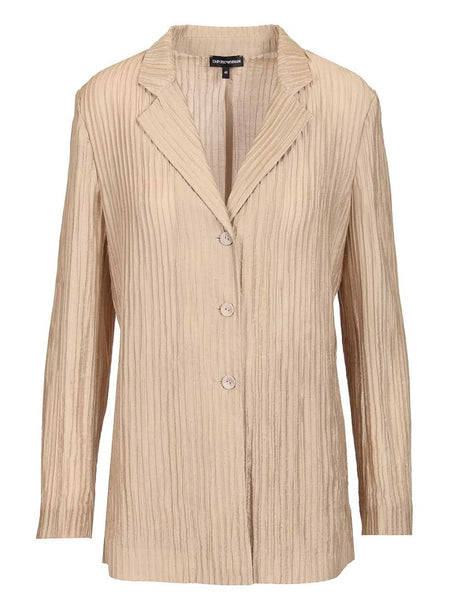 Emporio Armani Taffeta Blazer - Beige