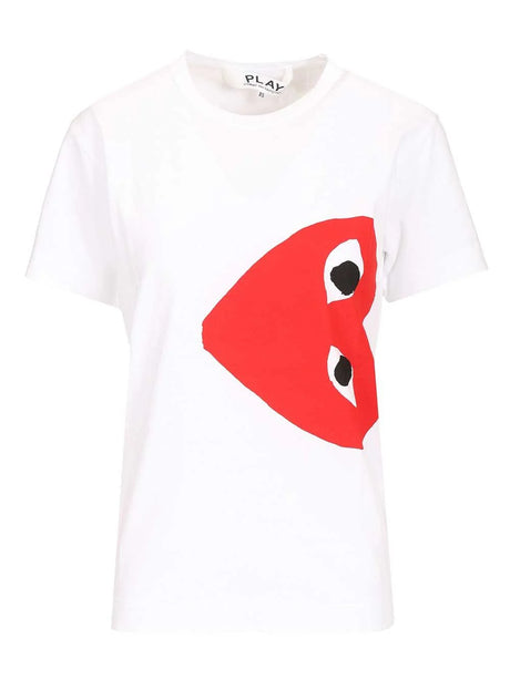 Comme Des Garcons Play Red Heart Cotton T-Shirt - Multi
