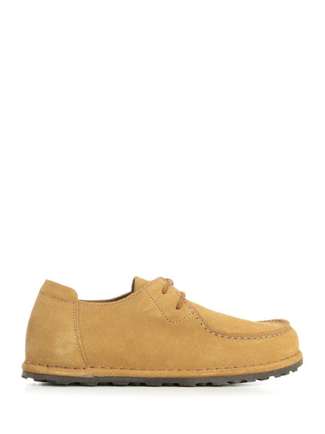 Birkenstock Utti Lace Suede Shoe - Beige
