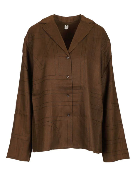 Toteme Top Pajamas - Brown