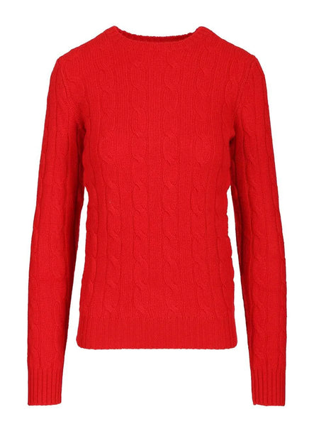 Polo Ralph Lauren Cashmere Cable Knit Sweater - Red