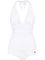 Dolce & Gabbana Draped One-Piece Swimsuit - White