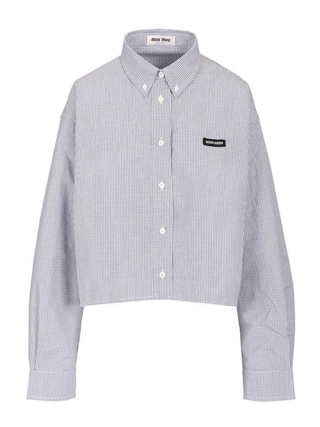 Miu Miu Poplin Shirt - Blue