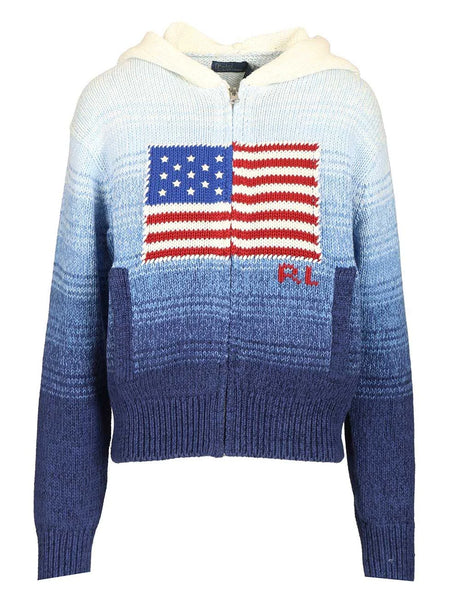 Polo Ralph Lauren Ombré Cotton Hoodie - Blue