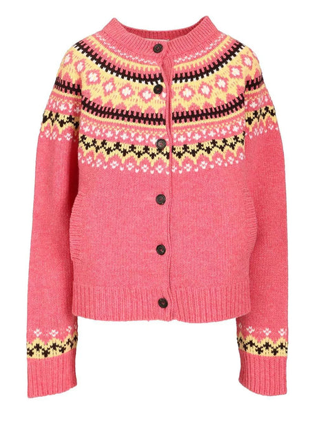 Miu Miu Wool Cardigan - Rose