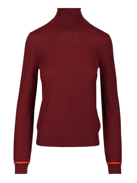 Loewe Wool Turtleneck - Bordeaux