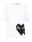 Comme Des Garcons Play Oversized Black Heart T-Shirt - White