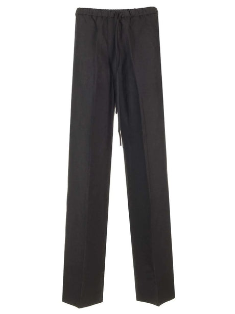 Toteme Soft Drawstring Trousers - Black