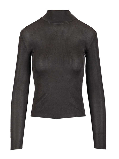 Self-Portrait Knit Top - Grey
