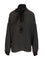 Tom Ford Polka Dot Silk Satin Blouse With LavallièRe Collar - Black