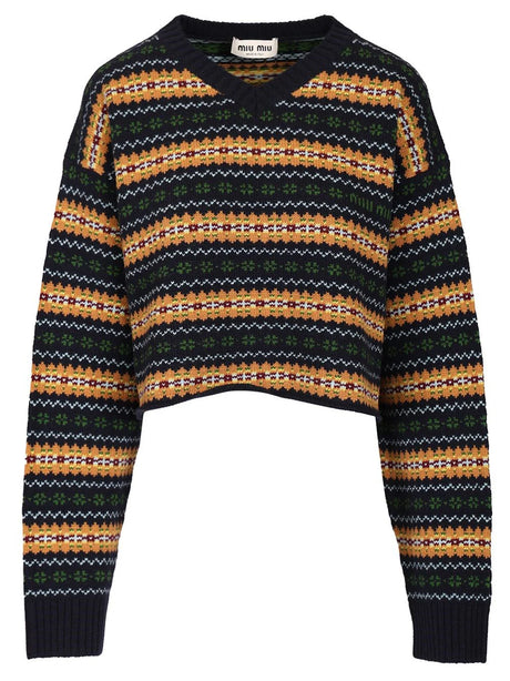 Miu Miu Wool Sweater - Blue