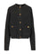 Toteme Cardigan With Hammered Buttons - Grey