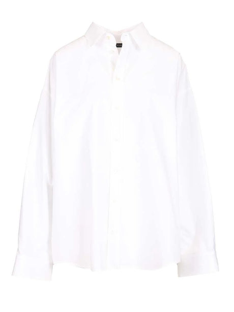 Balenciaga Long Sleeve Shirt - White