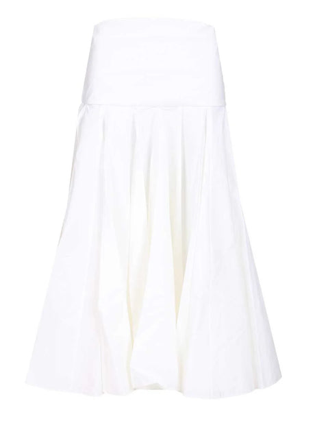Jacquemus Draped Skirt With Godet - White