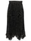 Valentino Garavani Polka Dot Silk Skirt - Black