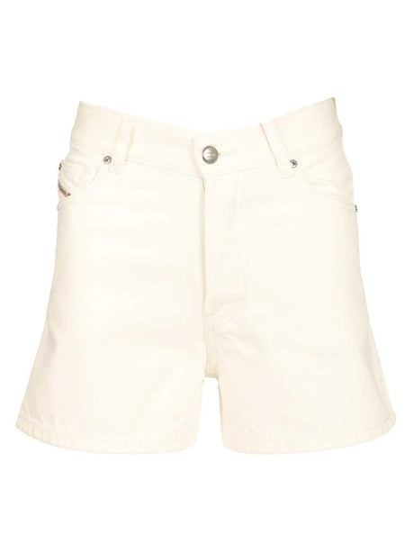 Diesel White Denim Shorts