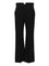 Valentino Garavani Regular Vlogo Trousers In Wool CrêPe - Black
