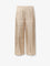 Toteme Silk trousers with monogram logo embroidery - Ivory