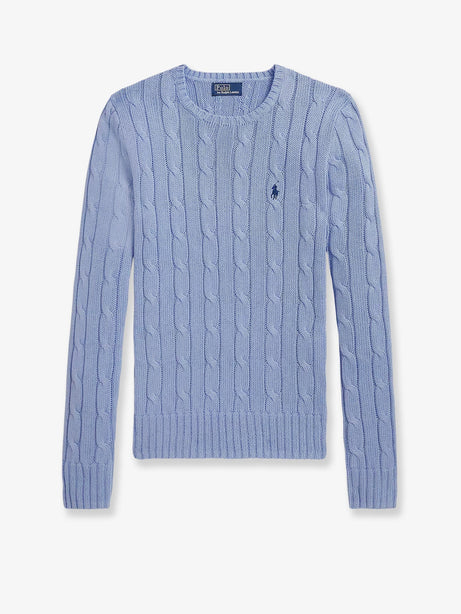 Polo Ralph Lauren Cotton sweater with embroidered logo on the front - Newlitchfieldblue