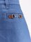 Gucci Cotton shorts with frontal iconic Horsebits - Baby Blue