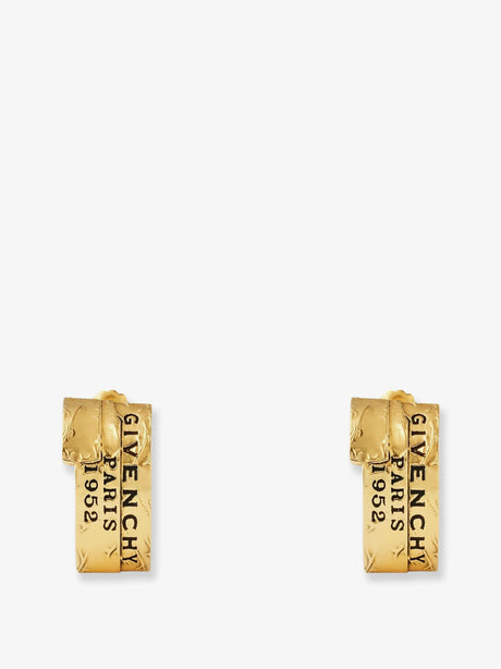 Givenchy Givenchy Tape metal earrings with gold finishes - Antic Golden