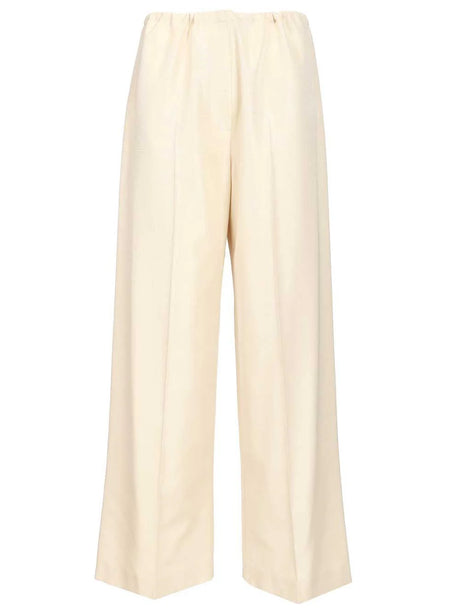 The Row Beta Silk Trousers - White