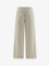 Miu Miu Striped cotton pajama pants - Crema