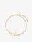 Chloe' Brass necklace with lettering logo - Vintage Gold
