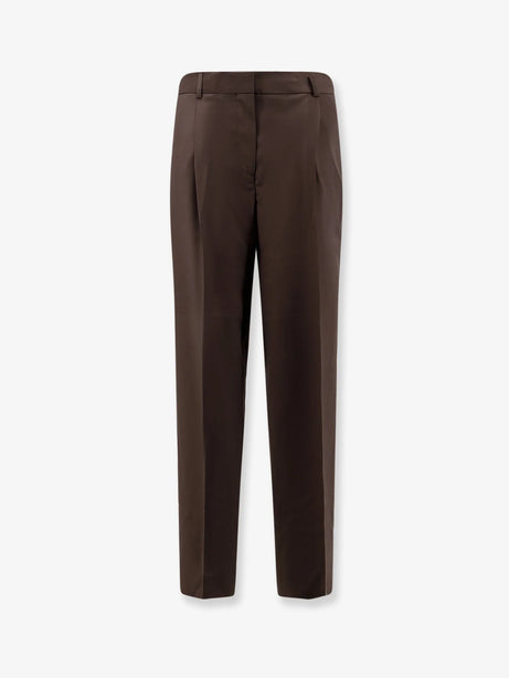 Toteme Wool trousers with pinces - Pepper