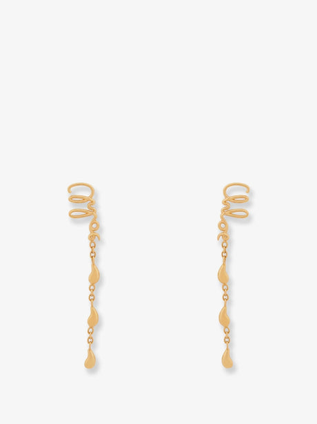 Chloe' Chloé Iconic metal earrings - Vintage Gold