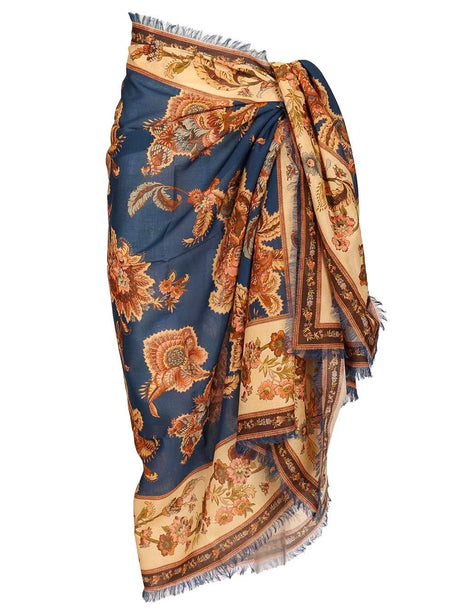 Zimmermann Printed Cotton Pareo - Multi