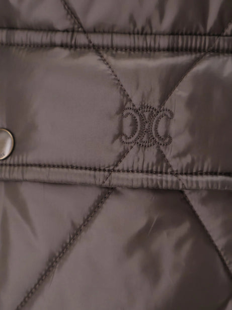 Celine Triomphe quilted jacket - Dark Kaki