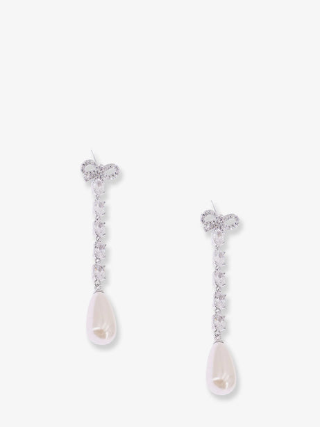 Self Portrait Brass Earrings - Silver
