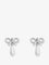 Self Portrait Silver brass earrings - Pearl