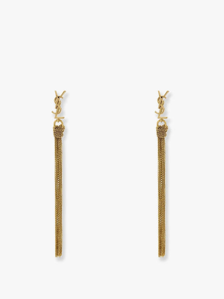 Saint Laurent Cassandre metal earrings - Dore