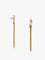 Saint Laurent Cassandre metal earrings - Dore