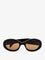 Celine Triomphe acetate sunglasses - Black / Nicotine