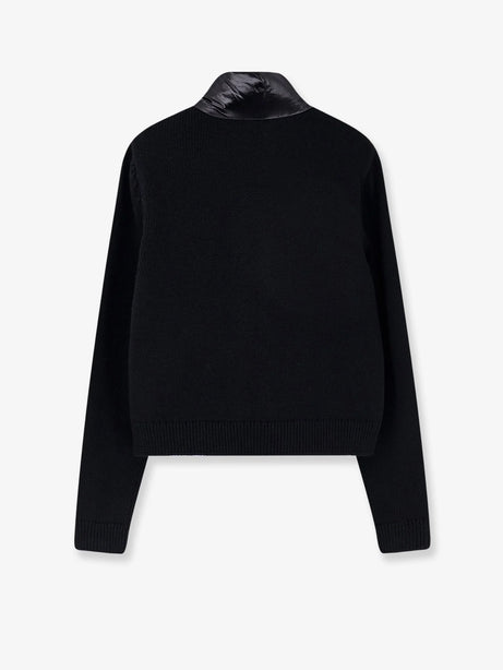 Moncler Down Jacket with virgin wool inserts - Nero