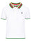Polo Ralph Lauren Striped Polo Shirt With Openwork Knit Collar - White