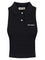Miu Miu Sleeveless Piquet Polo - Blue