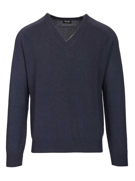 Zegna Oasi Cashmere Sweater - Blue