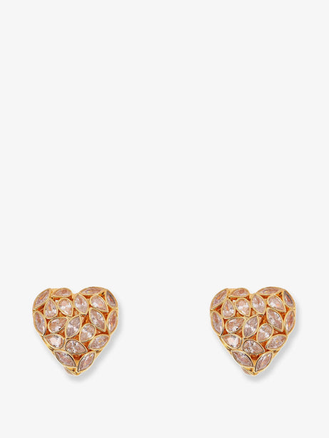Self Portrait Gold brass earrings