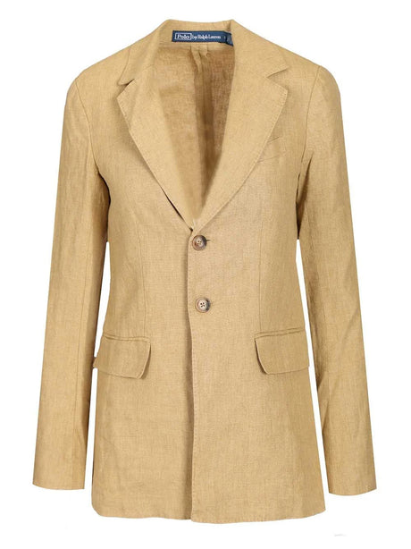 Polo Ralph Lauren Single-Breasted Blazer - Beige