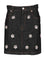 Marni Black Denim Skirt With Daisy-Shaped Appliques - Blue