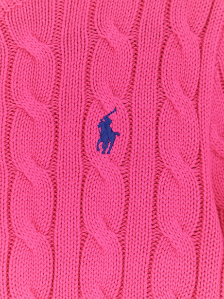 Polo Ralph Lauren Cotton cardigan with contrasting logo - Accentpink